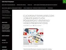 Tablet Screenshot of clickpointtemplates.com